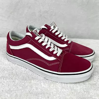 Vans Old Skool Core Classics Unisex Sneakers Size 8.5 Mens Red Low Top • $17.95