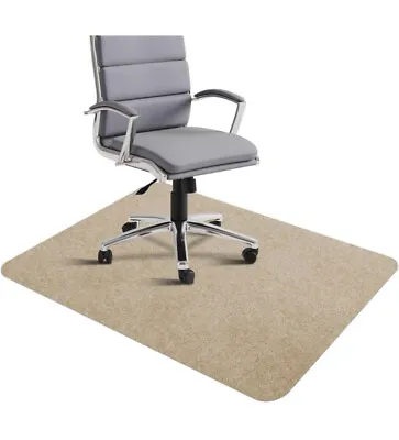 35”x46” Office Chair Mat Heavy Duty Carpets For Hardwood Floor Rug Carpet Beige • $24.99