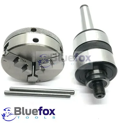 Revolving Center MT1 MT2MT3 MT4 Shank+3Jaw Self Centering Reversible 65mm Chuck • $88.99