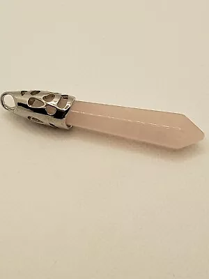 Rose Quartz Crystal Pendant/Pendulum • $10