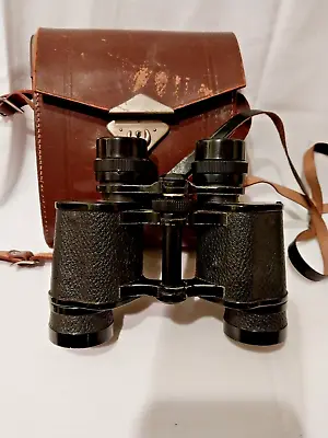 Vintage Hertel & Reuss  7 X 35  BINOCULARS Made In Germany W/Leather Case  • $29