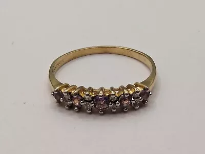 Vintage 9ct Gold & Amethyst Dress Ring. Superb Condition. Hallmarked💝 • £31