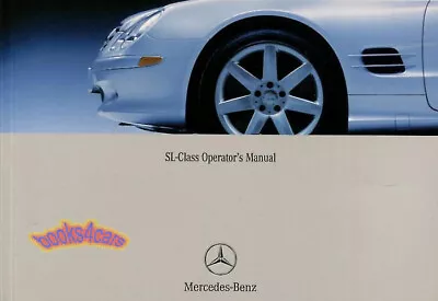 Mercedes Sl500 2004 Sl55 Amg Owners Manual Sl 55 Amg Sl 500 Handbook Guide 55amg • $59.95