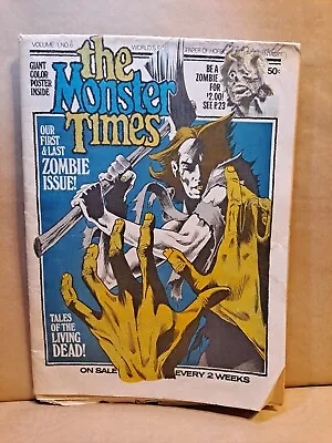 The Monster Times - Vol. 1 No. 6 - First And Last Zombie Issue April 16 1972 • $11.19