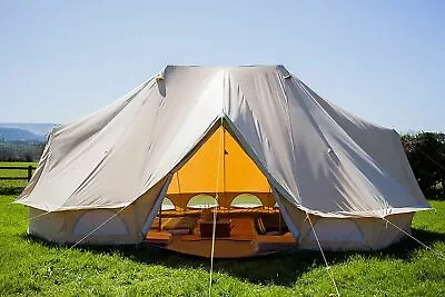 $1050 • Buy 6x4M Emperor Twin Bell Tent Safari Tent Waterproof Hunting Camp Wall Tent US CA