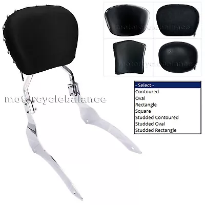 $129 • Buy Passenger Sissy Bar Backrest Back Rest For 1999-up Yamaha V Star 1100 XVS1100