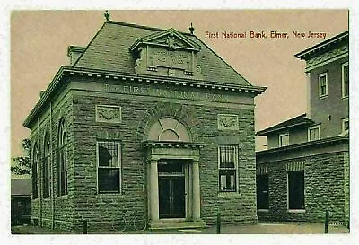 First National Bank Elmer New Jersey Ca.1910 • $9.99