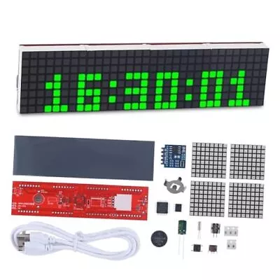  6-Digit Digital Clock Soldering Kit DIY Electronic Clock With 18 LED  • $30.29