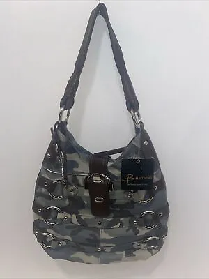 NEW B Makowsky-camouflage Hobo Tote Bag Leather ￼ • $89