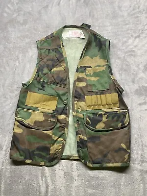 Vintage Men’s Camo Hunting Vest Size Small • $25