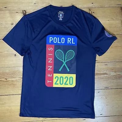 Ralph Lauren Polo RL Tennis 2020 T Shirt Small Wimbledon • £29.99