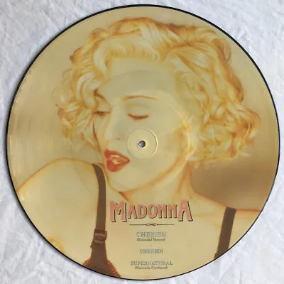 MADONNA -Cherish- Rare Original UK 12  Picture Disc 1989 (Vinyl Record) W2883TP • £35.99