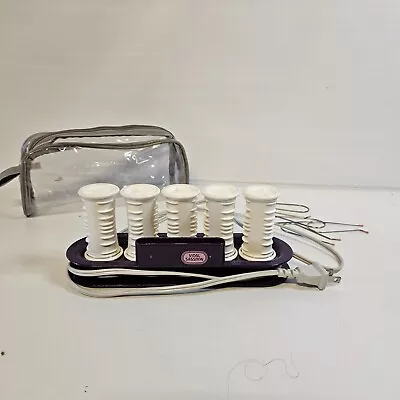 Vidal Sassoon 5 Hot Rollers Jet Setter Hairsetter W Clips & Bag Tested Working • $50