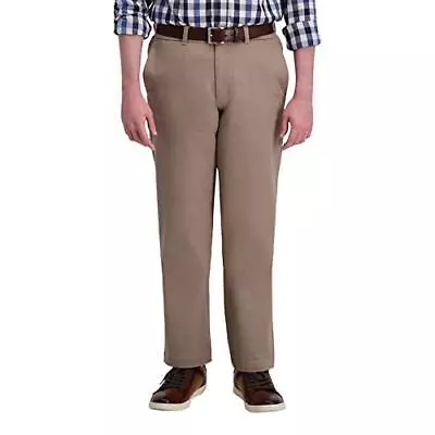 Haggar Men’s Travel Pant (34X32 Tan) • $29.99