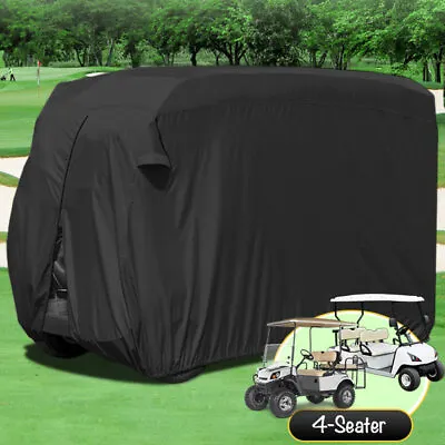 Golf Club Cart Cover Storage Cover 4 Seater Zipper Rear Elastic Hem & Air Vents • $43.99