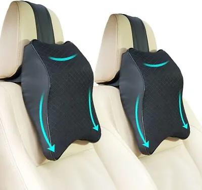 Car Seat Headrest Pillow Pad Memory Foam Neck Rest Support Cushion Breathable • $18.85