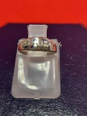 Rare Antique Charles Horner Sterling Silver Baby Ring • £15