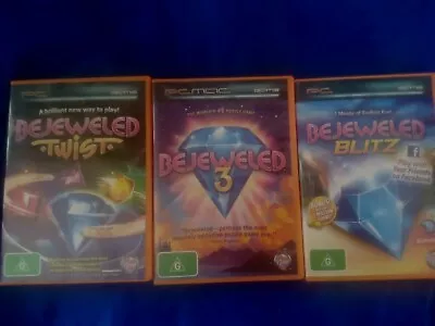 Pc Games  3 Bejeweled Games Preowned Blitztwist And Bejewled 3 • $15