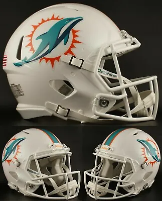 MIAMI DOLPHINS NFL Riddell SPEED Full Size Authentic Football Helmet • $299.99