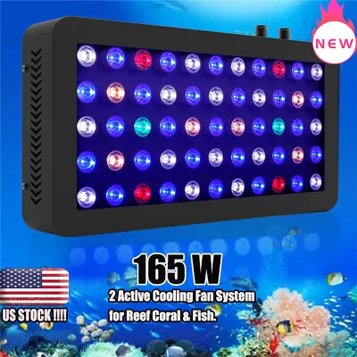 $84.15 • Buy Phlizon 165W LED Aquarium Light Full Spectrum For 24 -30  Marine Reef Coral Tank