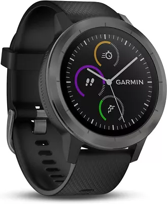 Garmin Vivoactive 3 Gps Smartwatch With Built-in Sports Apps Slate • £134