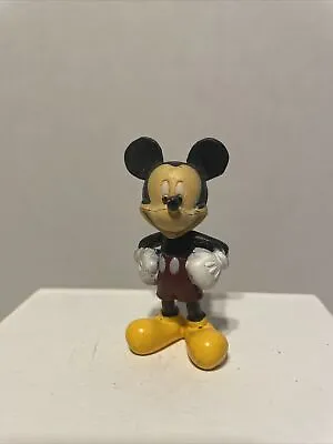 Vtg Disney Mickey Mouse Cake Topper PVC Figure Hands On Hips 51 • $9.99