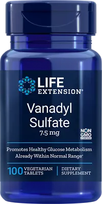 Life Extension VANADYL SULFATE 7.5 MG 100 Tabs • $11.25