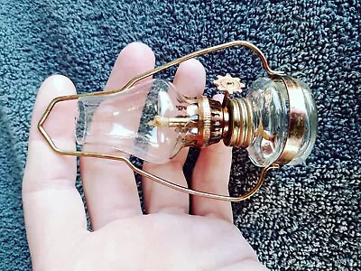 Mini Clear Glass Oil Lamp • $20