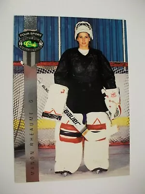 1992 Classic Games Manon Rheaume RC Rookie #BC11 Hockey Trading Card • $1.99