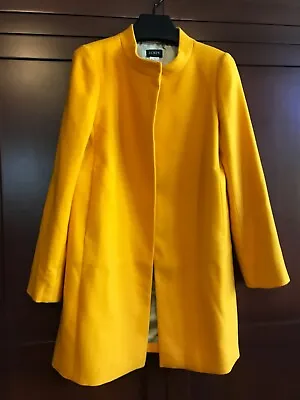 New With Tag ~ J.CREW 100% WOOL Coat ~ MARIGOLD ~ Size 8 • $195