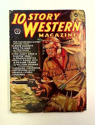10 Story Western Magazine Pulp Oct 1945 Vol. 28 #3 VG/FN 5.0 Low Grade • $8.30