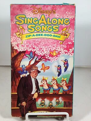 Walt Disney Sing Along Songs Zip A Dee Doo Dah VHS Video Tape Volume 2 • $5.70