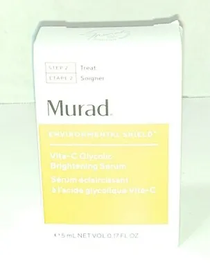 MURAD Vita-C Glycolic Brightening Serum .17oz 5ml Mini Environmental Shield New • $7.92