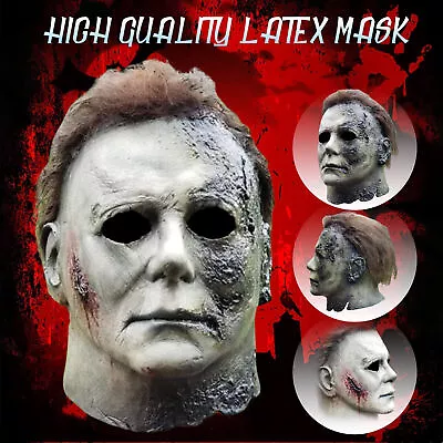 Horror Halloween Killer Michael Myers Mask Trick Costume Latex Full Head Cosplay • $17.99