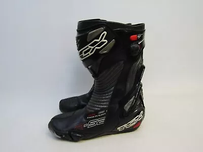 TCX Mens Size 44 EUR Black Zip Street Bike Motorcycle Motocross Riding Boots • $94.99