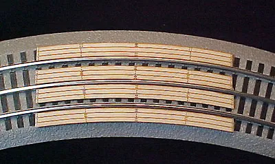 Railroad Grade Crossing For Lionel O Fastrack 3-rail 36 Curved Sectional Track. • $11.95