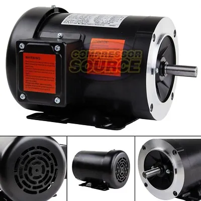 2 HP Electric Motor 3 Phase 56C Frame 3600 RPM TEFC 208 230 / 460 Volt New • $289.95
