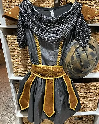 Warrior Princess Medieval/Gladiator Halloween Costume With Shield (Juniors 3-5) • $20