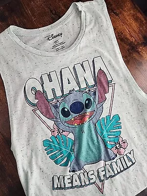 Disney Stitch OHANA FAMILY Light Green Tank Top Small S(3-5) • $12.99