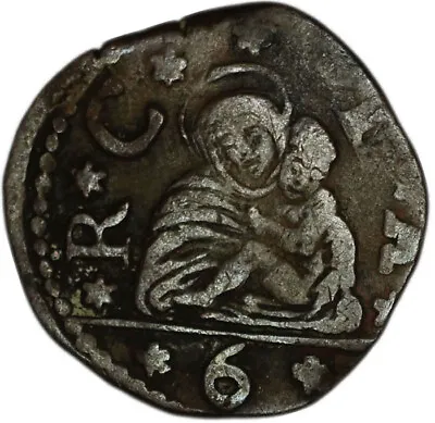 ITALIAN STATES (VENICE) Coin 6 Bagattini 1619 • $93.75