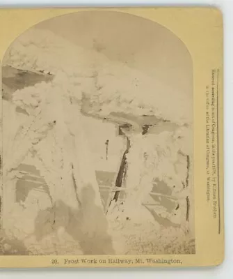 Frost Work On Railway Mt Washington NH Stereoview • $9.99