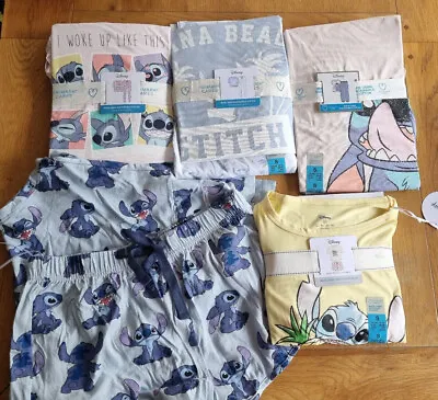 £19.99 • Buy Bnwt Primark Disney Lilo & Stitch Pyjamas Pj's Tshirt - Vest - Shorts - Long