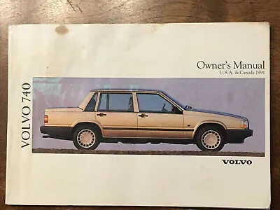 1991 VOLVO 740 Owner's Manual U.S.A/Canada • $7.50