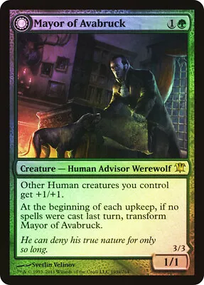 MTG FOIL Mayor Of Avabruck  Howlpack Alpha  - Innistrad • $2.61