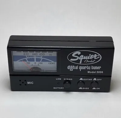 Fender Squire Model 5006 Starcaster Digital Quartz Guitar Tuner Guitar & Bass • $13.85