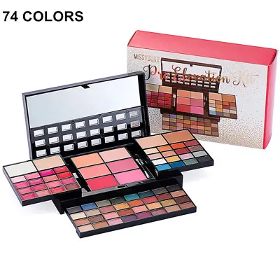 Pro 25/34/38/74 Colors Cosmetic Make Up Palette Kit All-in-One Makeup Gift Set • $17.09