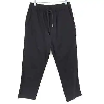 Hudson Men's Size Small Leo Drop-Crotch Drawstring Pants Tapered Leg Black • $38.98