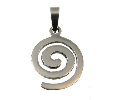 Solid 925 Sterling Silver Celtic Irish Gaelic Swirl/Spiral Knot Charm Pendant • $15.29