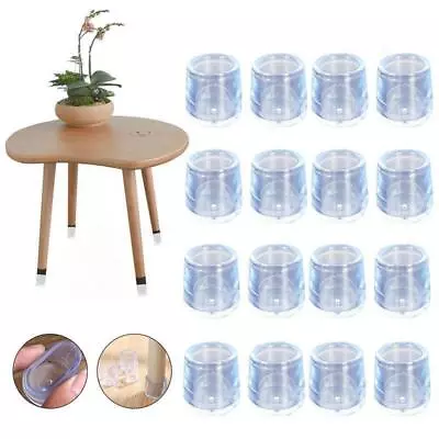 20X Chair Leg Cap Silicon Rubber Feet Floor Protector Pad Furniture Table Cover • £5.99