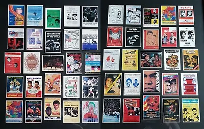 Muhammad Ali Complete Program Programme Cover Trading Card Set - 50 Cards • £7.99